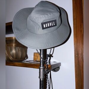NOBULL Light Gray and Black Bucket Hat